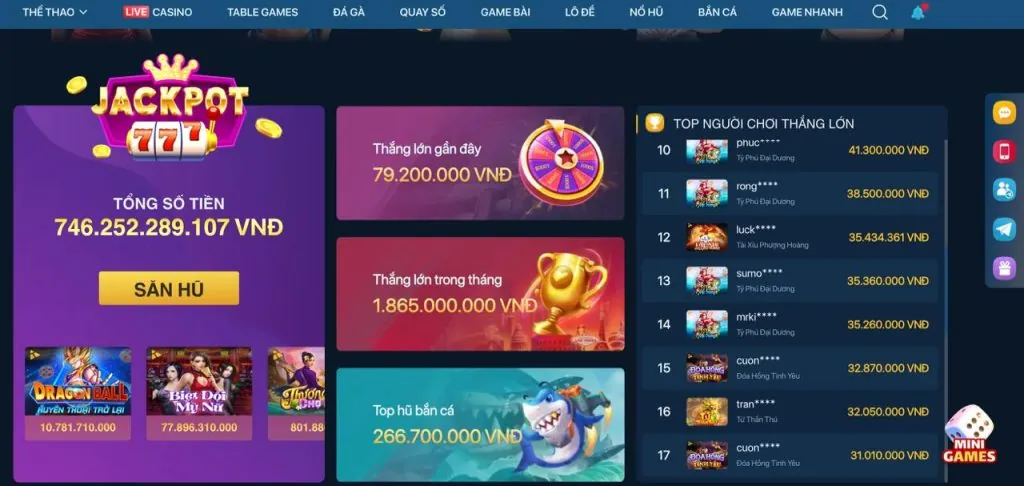 Đa dạng trò chơi tại win33 link vào